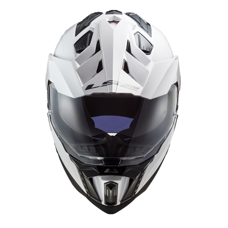Enduro-Helm LS2 MX701 Explorer Festes Weiß