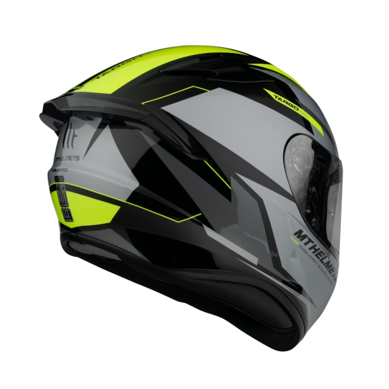 MT FF106 Pro Targo Pro Sound schwarz-grau-fluo gelb Integral-Motorradhelm