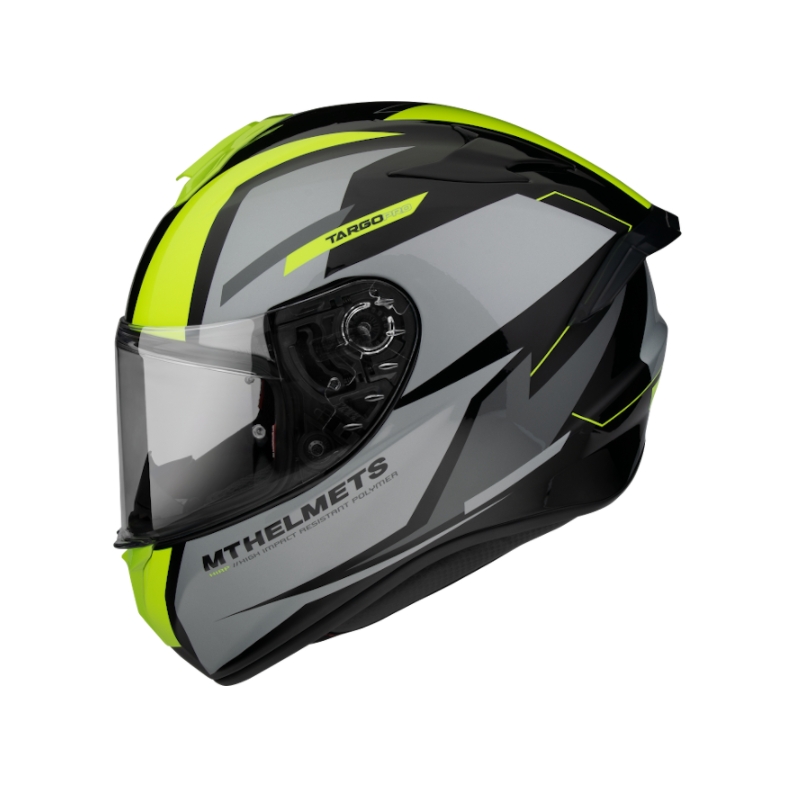 MT FF106 Pro Targo Pro Sound schwarz-grau-fluo gelb Integral-Motorradhelm