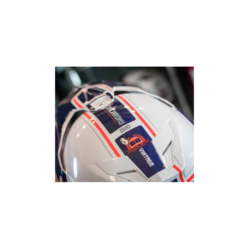 Enduro-Helm MT Synchrony Duosport SV Tourer weiß-blau-rot - Klasse II