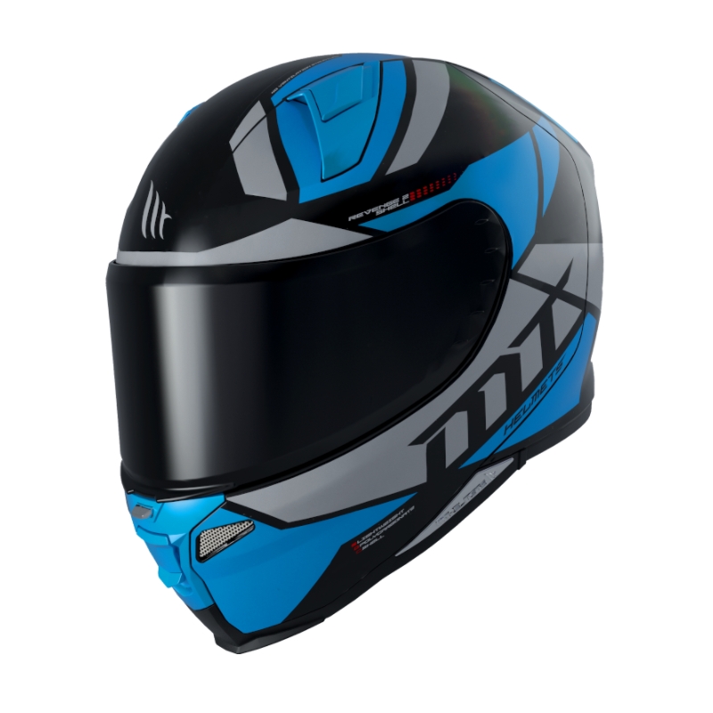 MT Revenge 2 Scalpel schwarz-grau-blau Integral Motorradhelm Ausverkauf