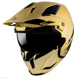 MT Streetfighter SV Motorradhelm Verchromt Gold výprodej