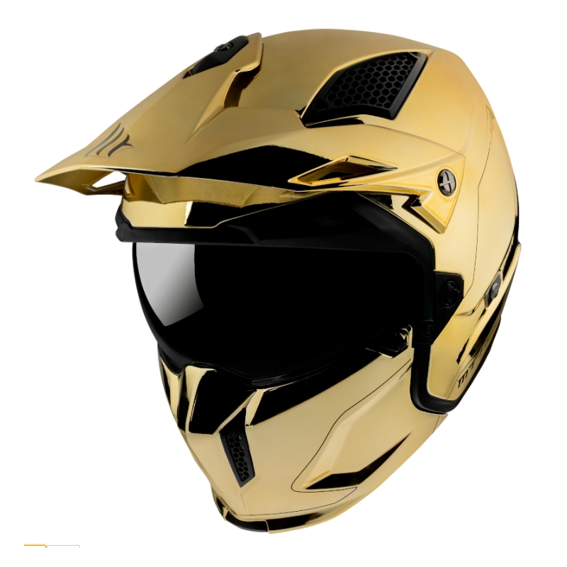 MT Streetfighter SV Motorradhelm Verchromt Gold Ausverkauf