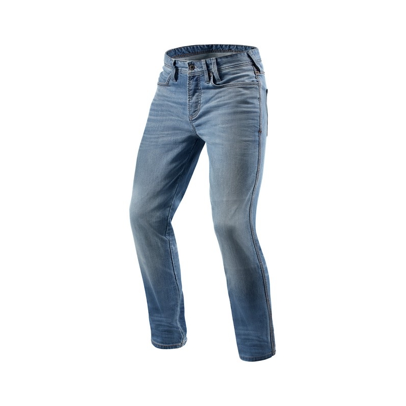 Motorradjeans Revit Piston hellblau Ausverkauf Ausverkauf