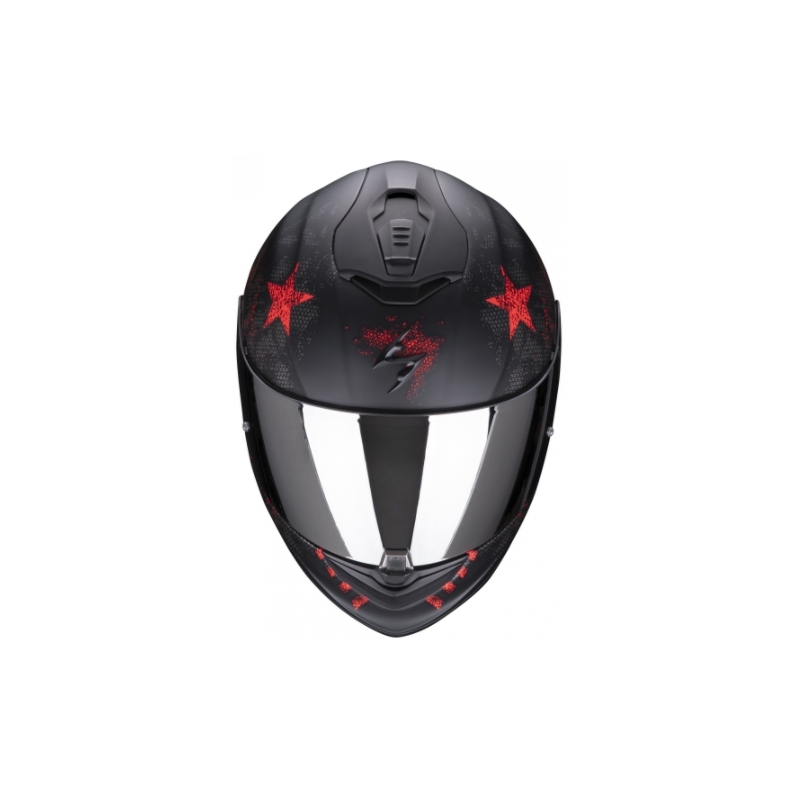 Integral Motorradhelm Scorpion Exo-1400 Air Asio schwarz-rot