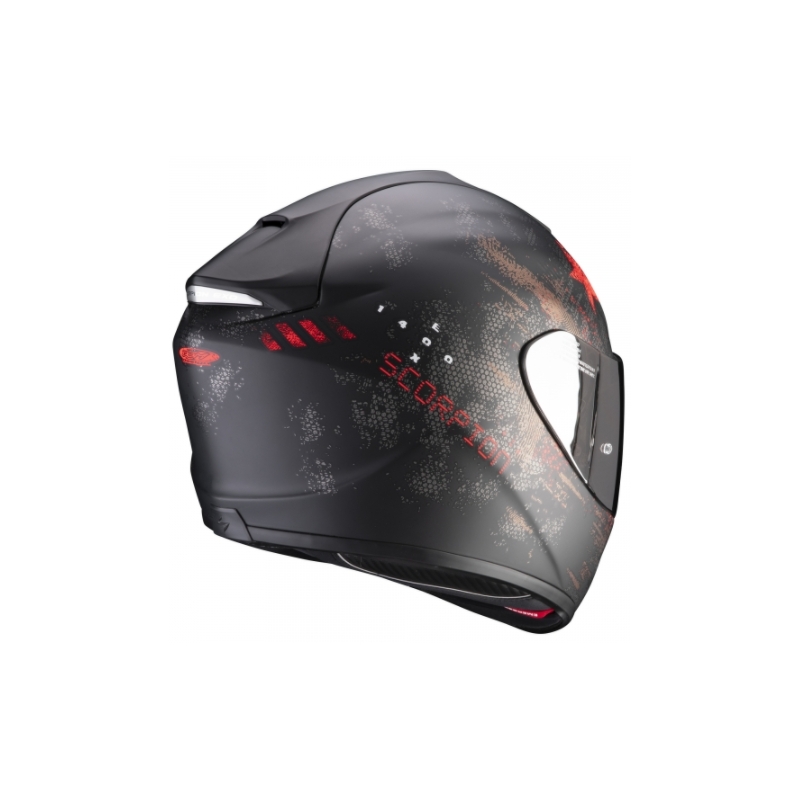 Integral Motorradhelm Scorpion Exo-1400 Air Asio schwarz-rot
