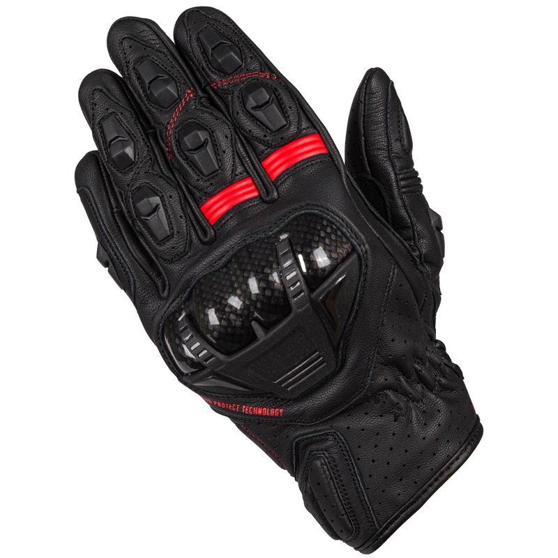 Motorradhandschuhe Ozone RS-600 SH schwarz-rot