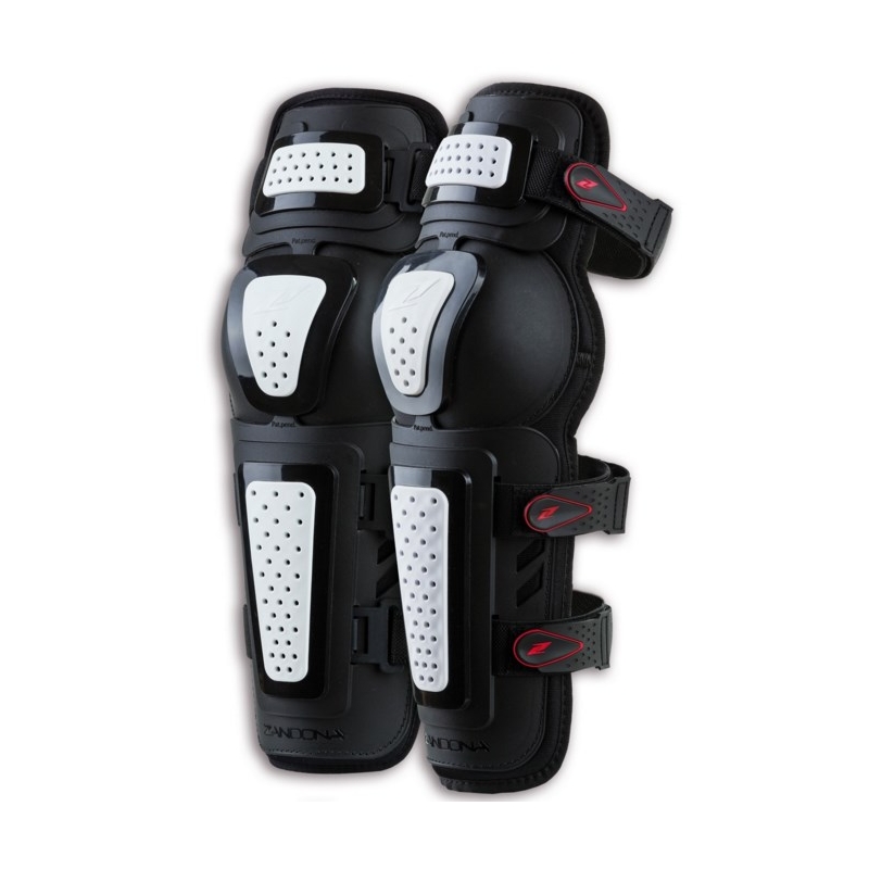 Motorrad Knieschoner Zandona Kneeguard Evo schwarz und weiß