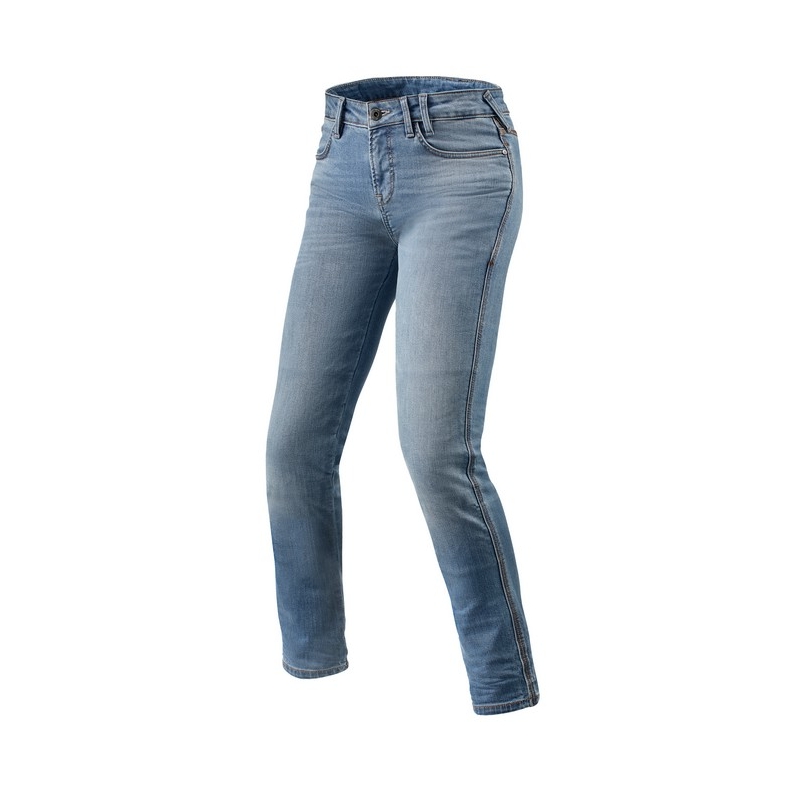 Revit Shelby Hellblaue Motorradjeans für Damen Ausverkauf