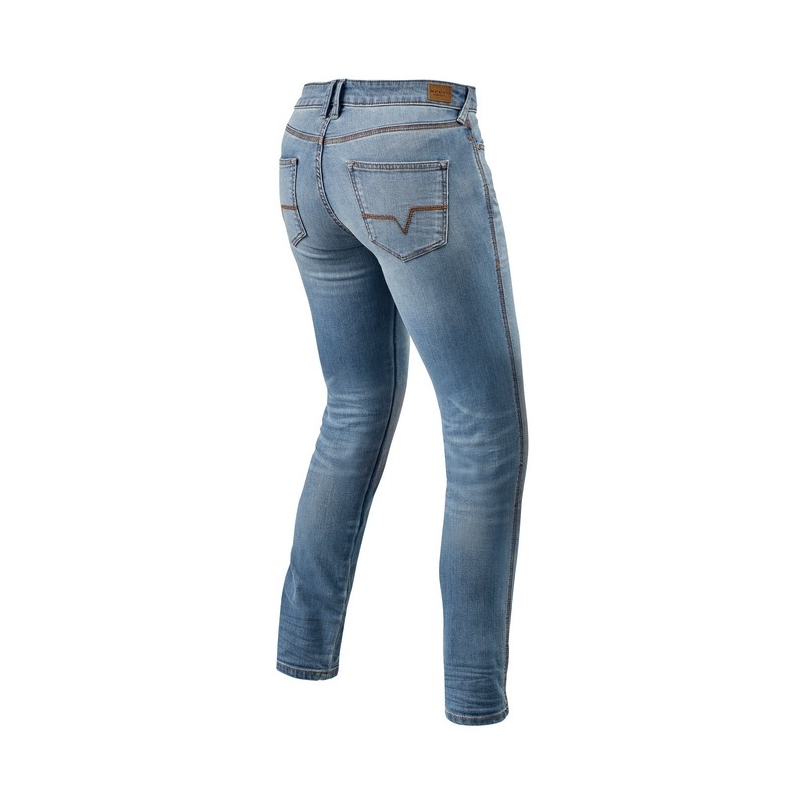 Revit Shelby Hellblaue Motorradjeans für Damen Ausverkauf
