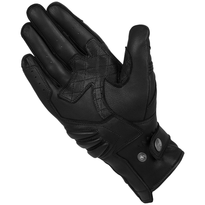 Rebelhorn Hunter Schwarze Motorradhandschuhe Ausverkauf