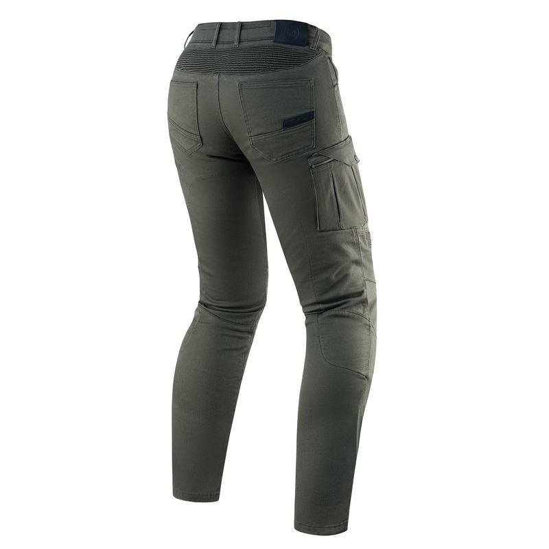 Rebelhorn Vandal Twill Grüne Motorradjeans Ausverkauf