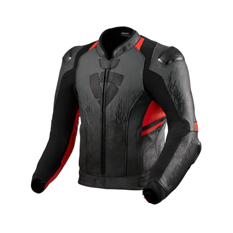 Revit Quantum 2 grau-fluorrote Motorradjacke Ausverkauf