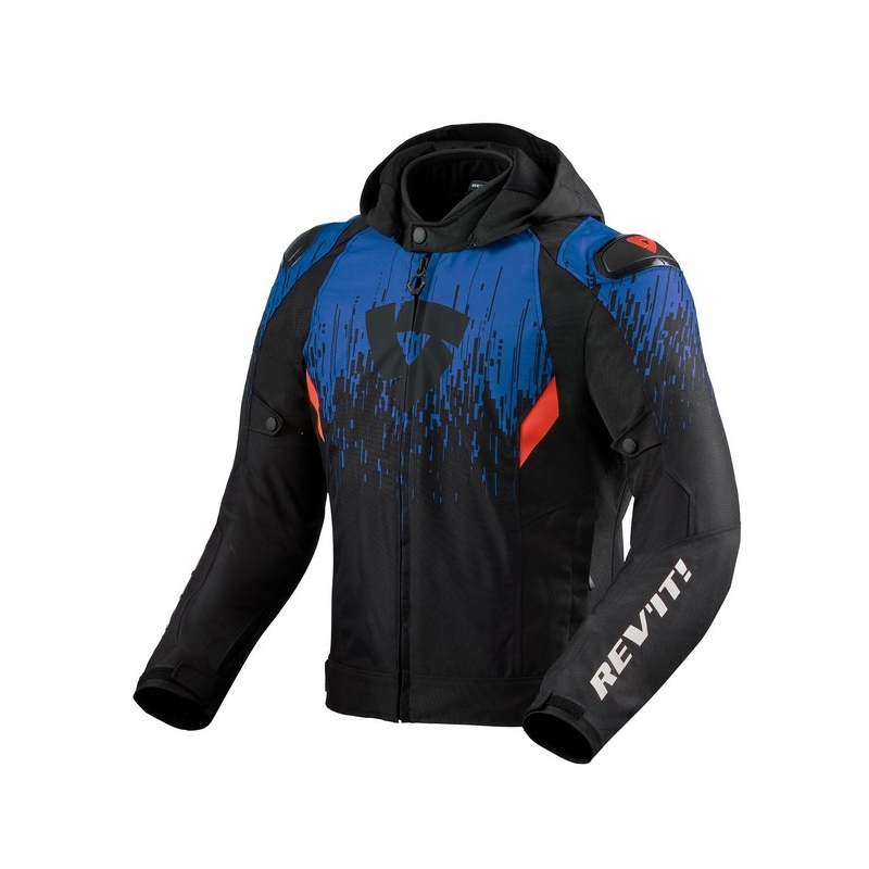 Motorradjacke Revit Quantum 2 H2O schwarz-blau Ausverkauf