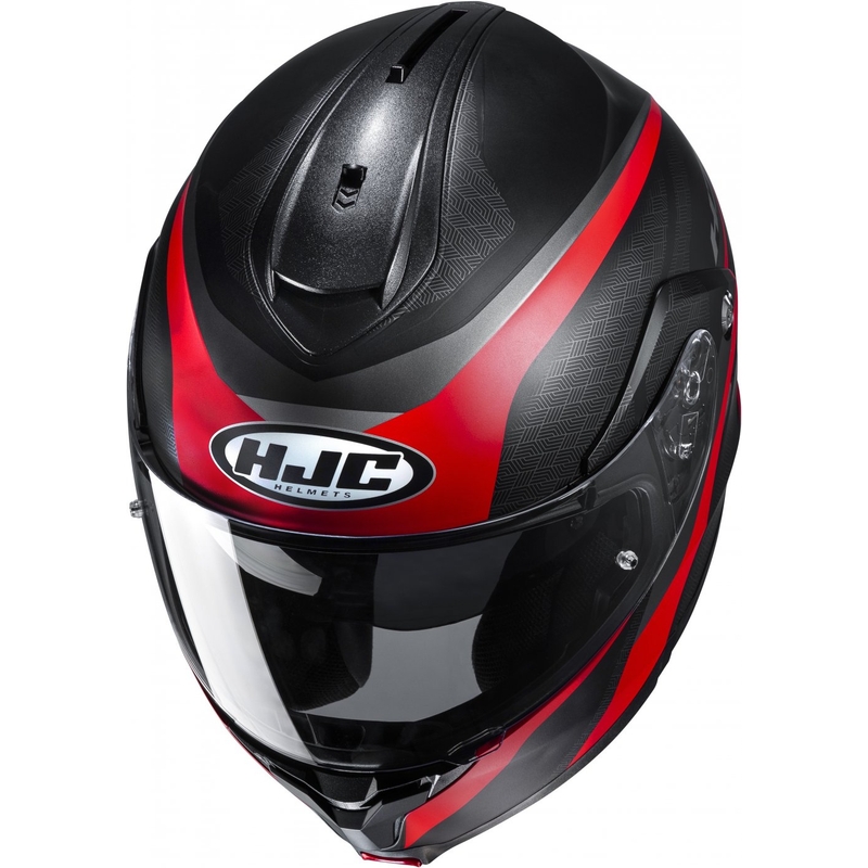 HJC C91 Taly MC1SF schwarz-grau-rot klappbarer Motorradhelm
