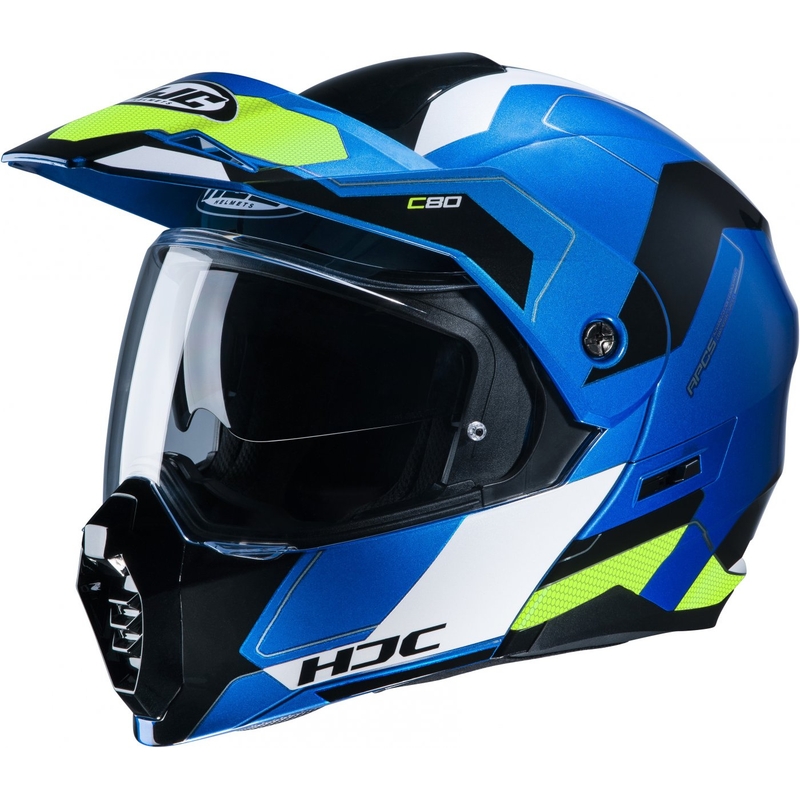 HJC C80 Rox MC24 blau-weiß-schwarzer Motorradhelm zum Aufklappen