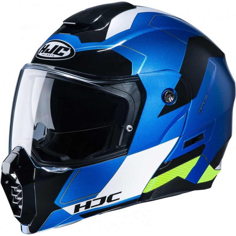 HJC C80 Rox MC24 blau-weiß-schwarzer Motorradhelm zum Aufklappen