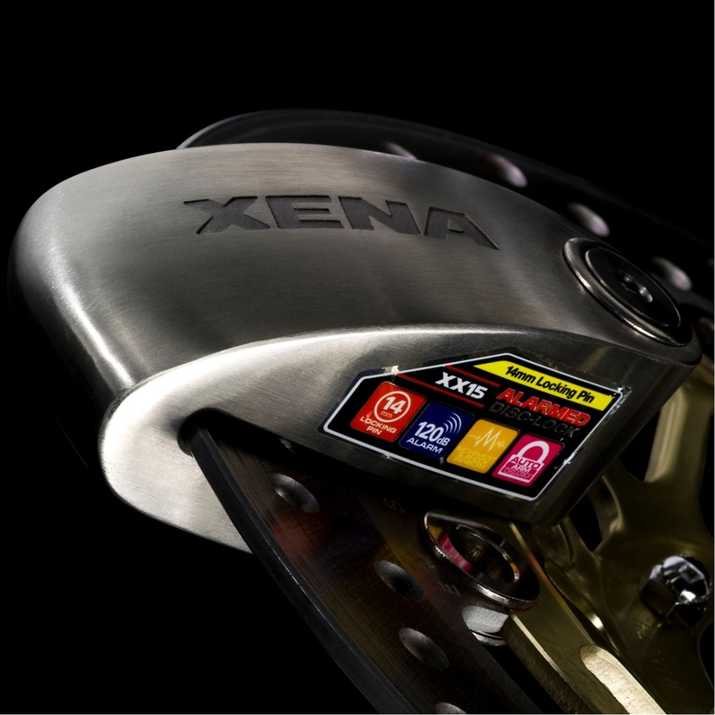 Scheibenbremsschloss XENA XX15 Bluetooth silber