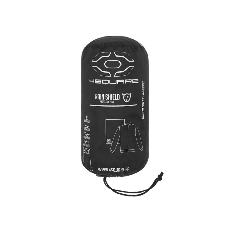Moto Regenjacke SQUARE Cloud schwarz