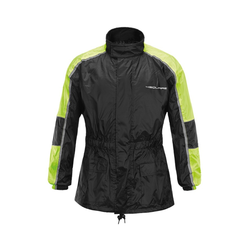 Moto Regenjacke 4SQUARE Drop schwarz-fluo gelb Ausverkauf