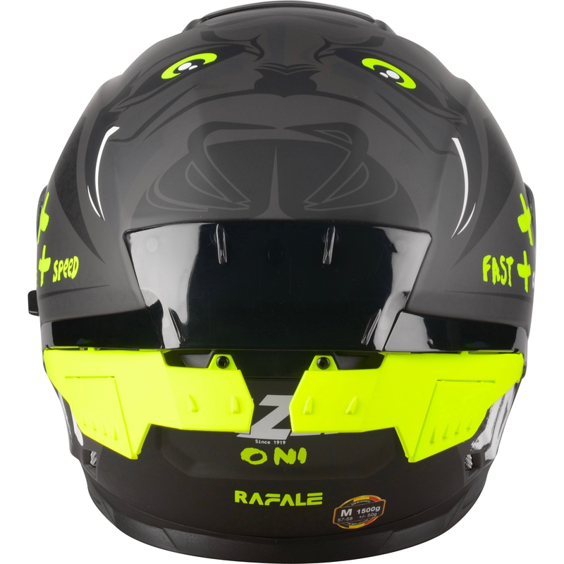 Integral Motorradhelm Lazer Rafale SR Ride Oni grau-weiß-fluo-gelb Ausverkauf