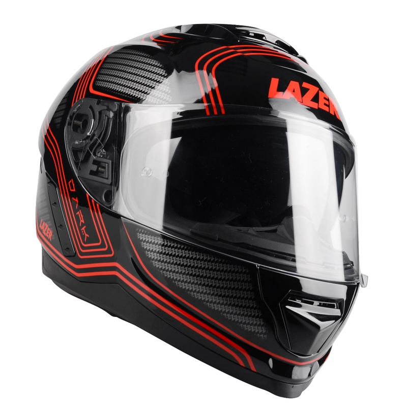 Lazer Rafale Darkside schwarz-grau-roter Integral-Motorradhelm