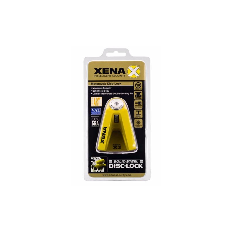 Scheibenbremsschloss XENA X2 gelb
