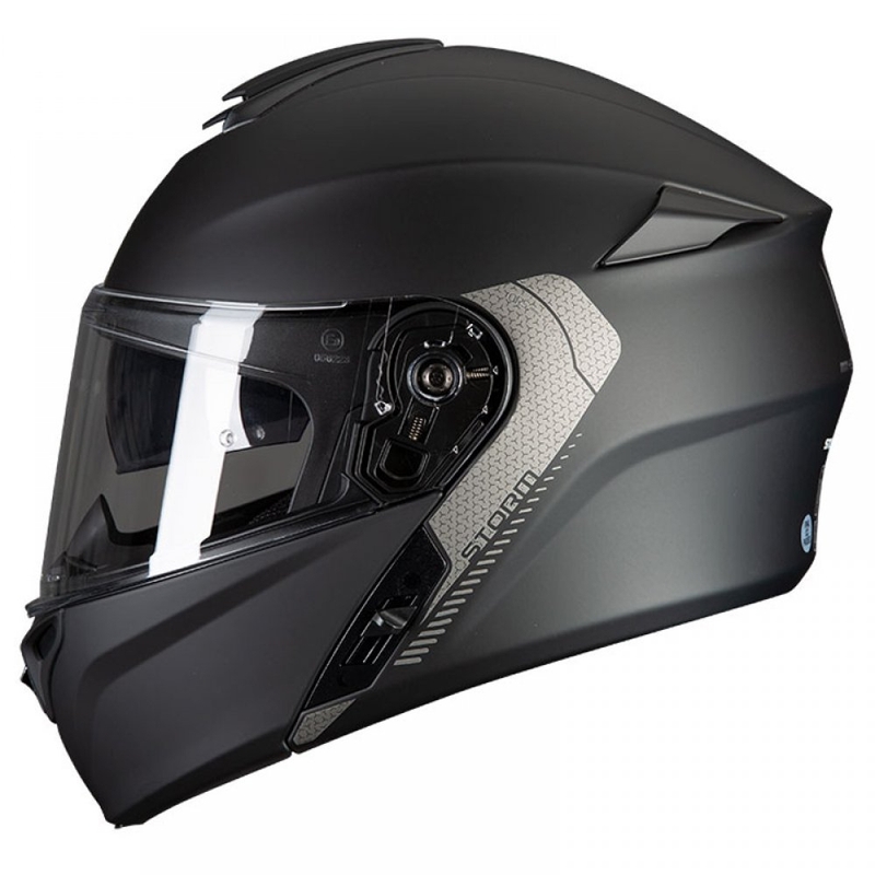 MT Storm Motorradhelm schwarz matt