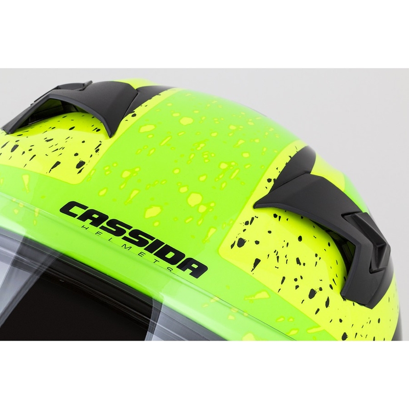 Integral Motorradhelm Cassida 3.0 DRFT grün-perlgelb