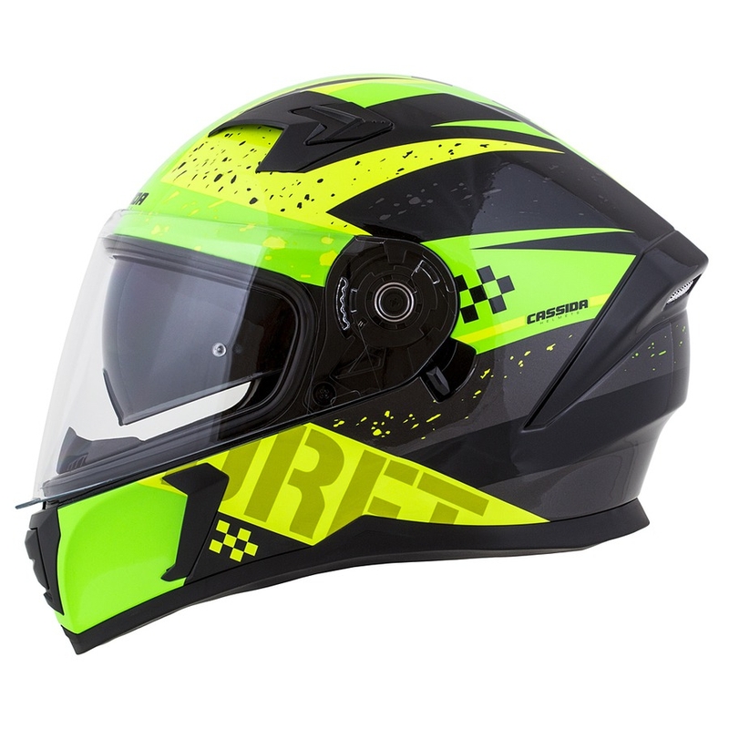 Integral Motorradhelm Cassida 3.0 DRFT grün-perlgelb