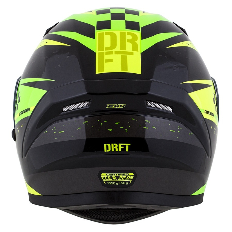 Integral Motorradhelm Cassida 3.0 DRFT grün-perlgelb