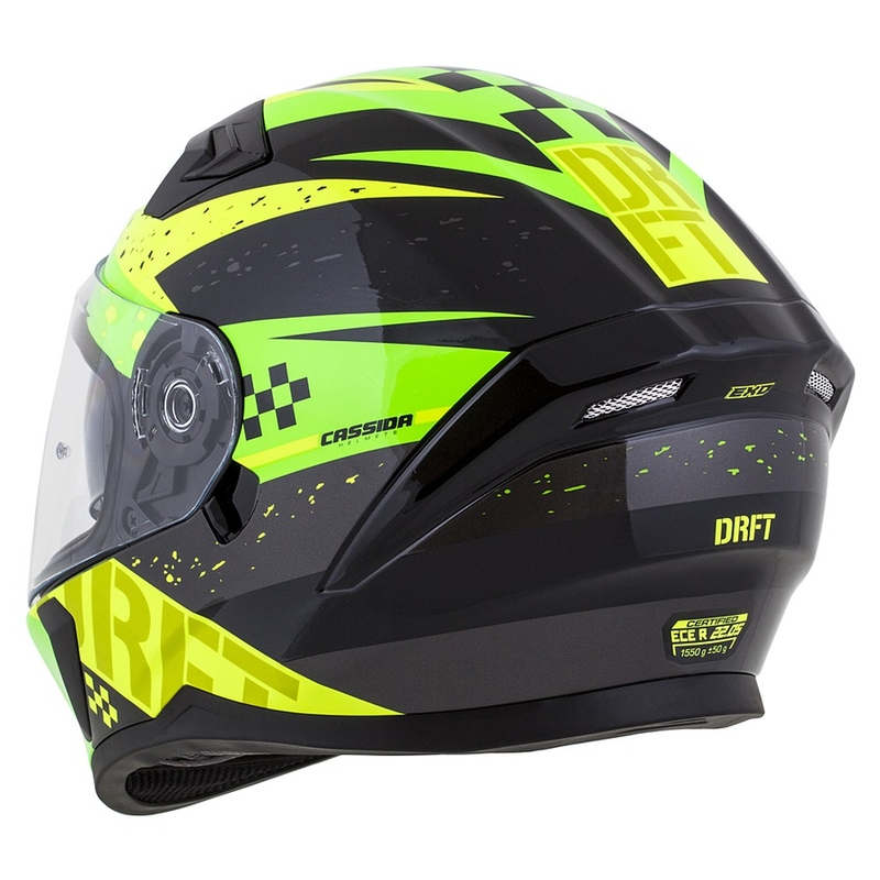 Integral Motorradhelm Cassida 3.0 DRFT grün-perlgelb