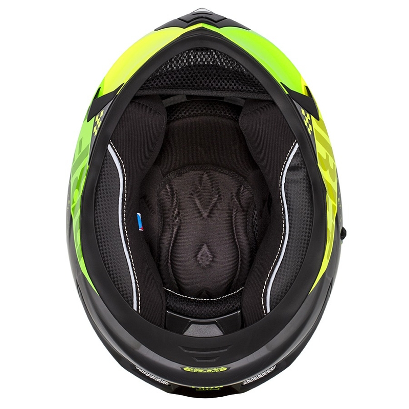 Integral Motorradhelm Cassida 3.0 DRFT grün-perlgelb