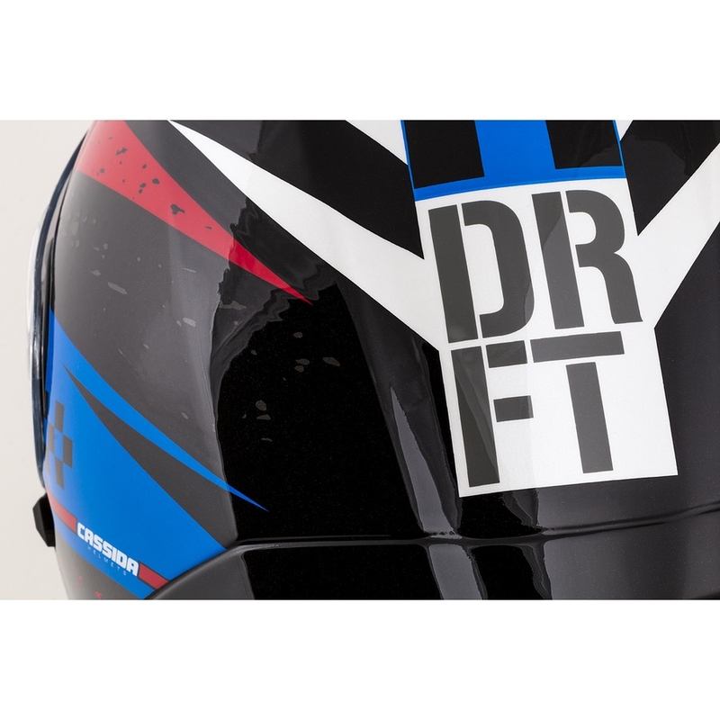 Integral Motorradhelm Cassida 3.0 DRFT rot-perlblau
