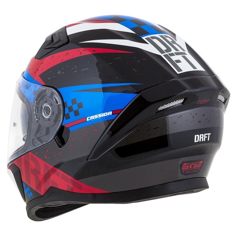 Integral Motorradhelm Cassida 3.0 DRFT rot-perlblau