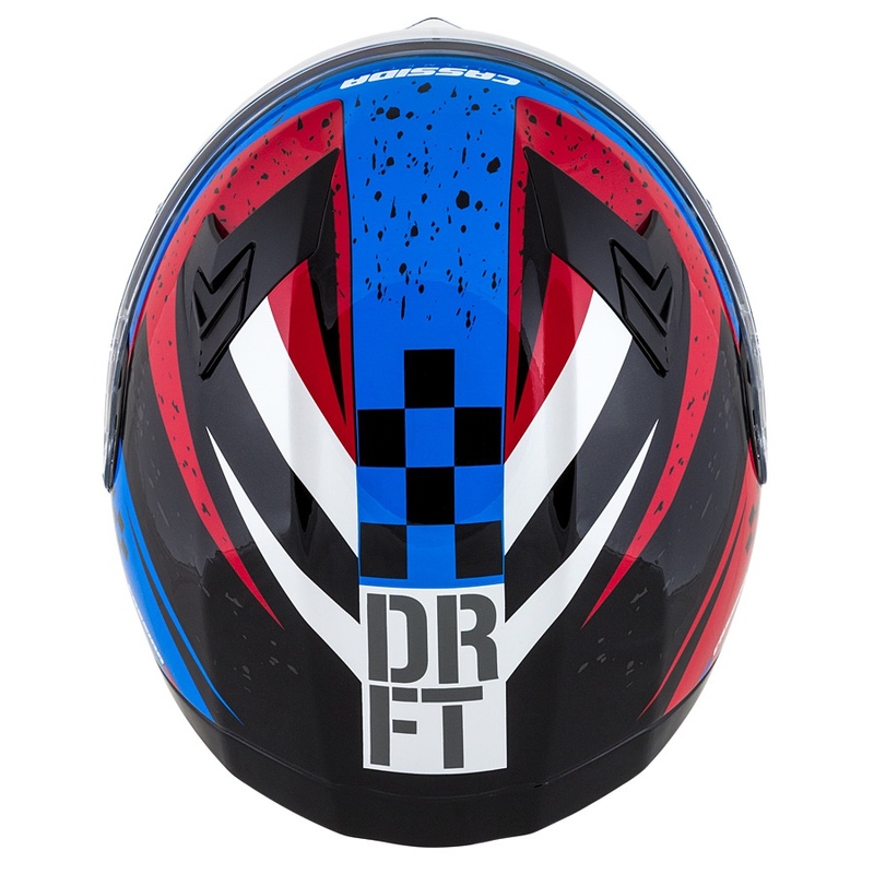 Integral Motorradhelm Cassida 3.0 DRFT rot-perlblau