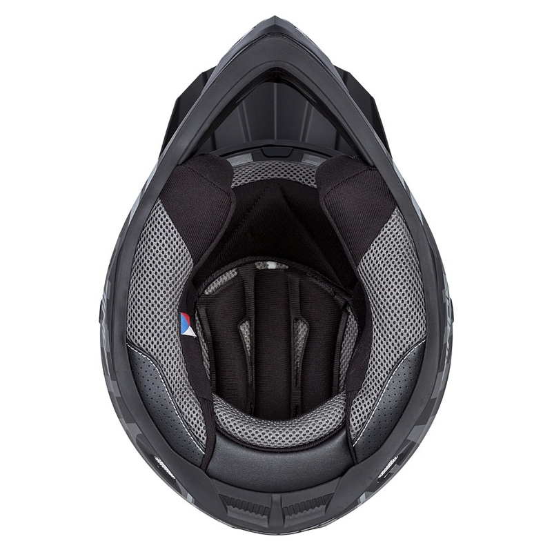 Motocross Helm Cassida Cross Cup Sonic schwarz-grau matt Ausverkauf