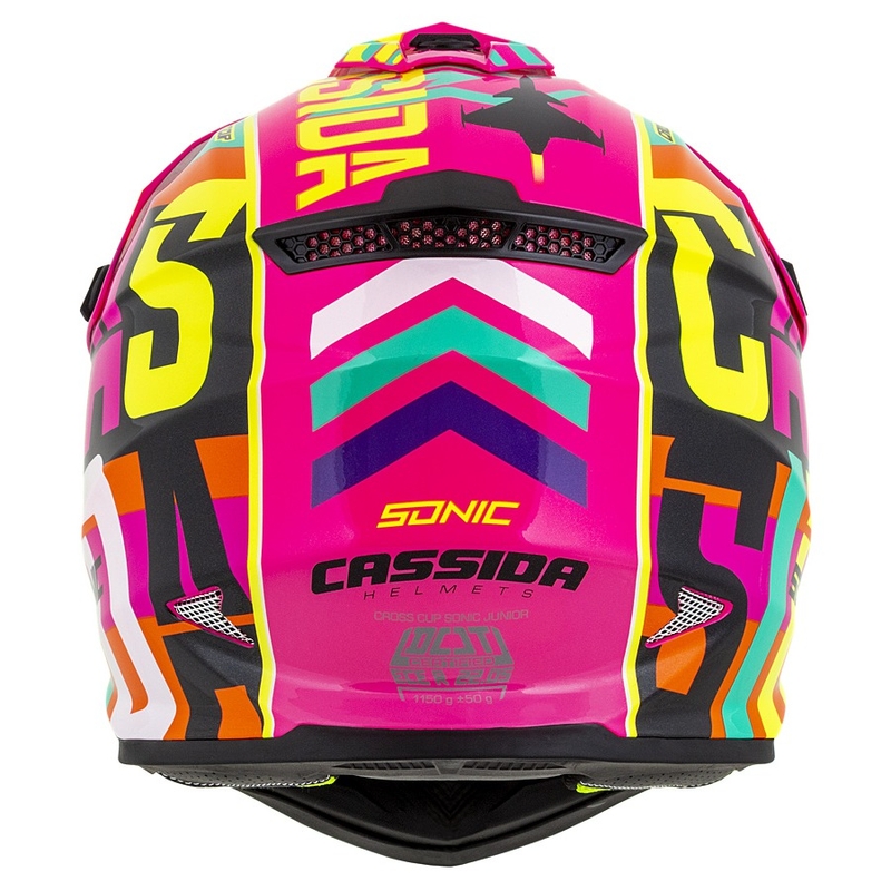Kinder Motocross Helm Cassida Cross Cup Sonic Junior multicolor