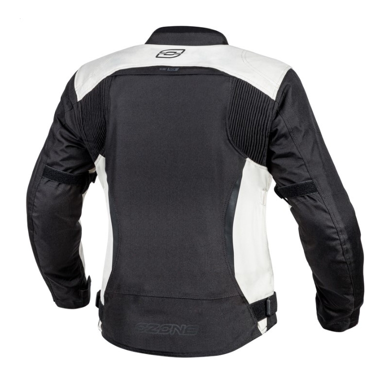 Women's Ozone Delta IV Schwarz und Hellgrau Motorrad Jacke Ausverkauf