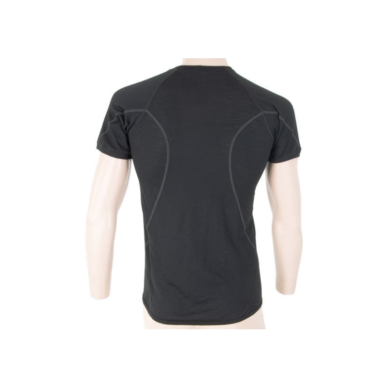 Herren Funktionsshirt Sensor Merino Active schwarz - kurzarm Ausverkauf
