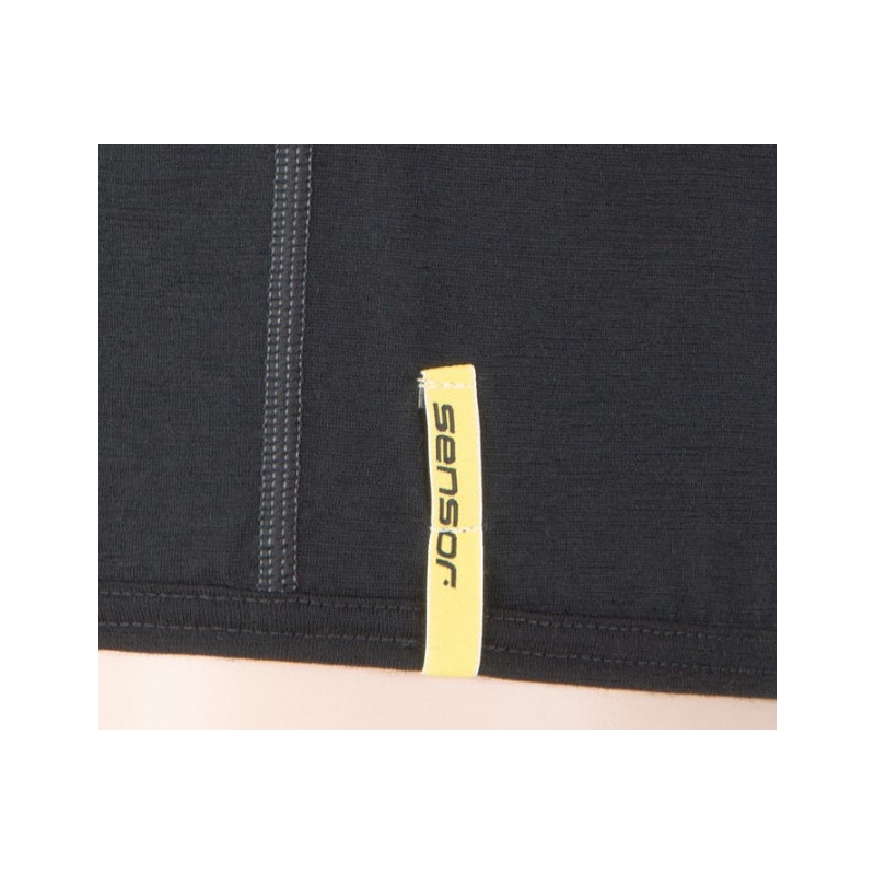 Herren Funktionsshirt Sensor Merino Active schwarz - kurzarm Ausverkauf