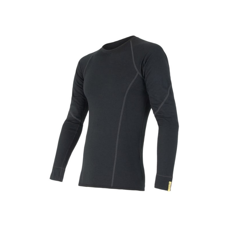 Herren Funktionsshirt Sensor Merino Active schwarz - langarm Ausverkauf