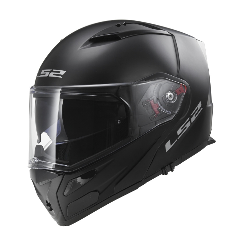 Klappbarer Motorradhelm LS2 FF324 Metro schwarz matt