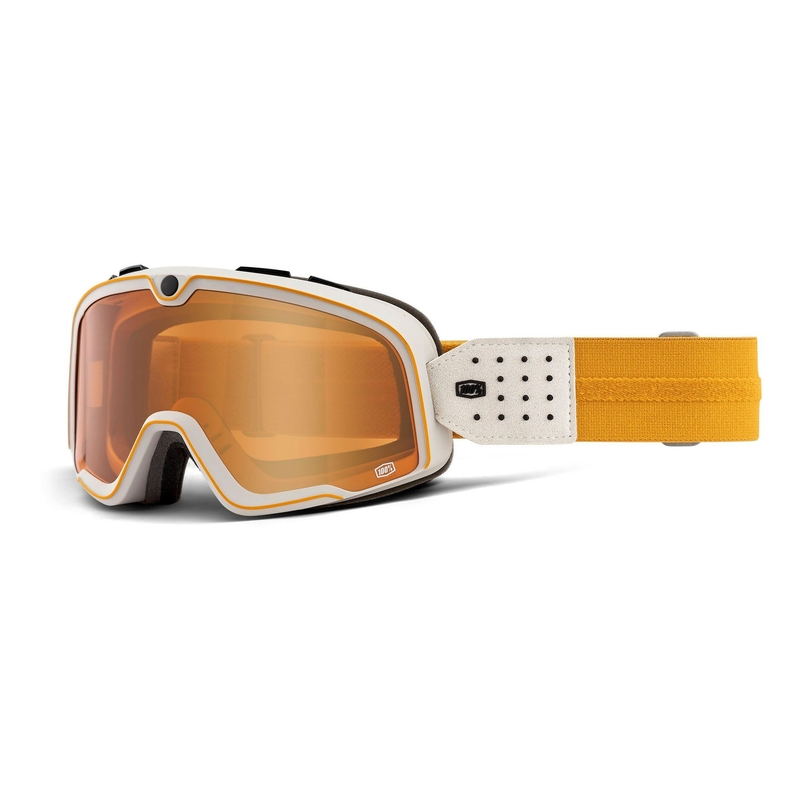 100% BARSTOW Oceanside Persimmon orange-weiß Schwimmbrille (orangefarbenes Plexiglas)
