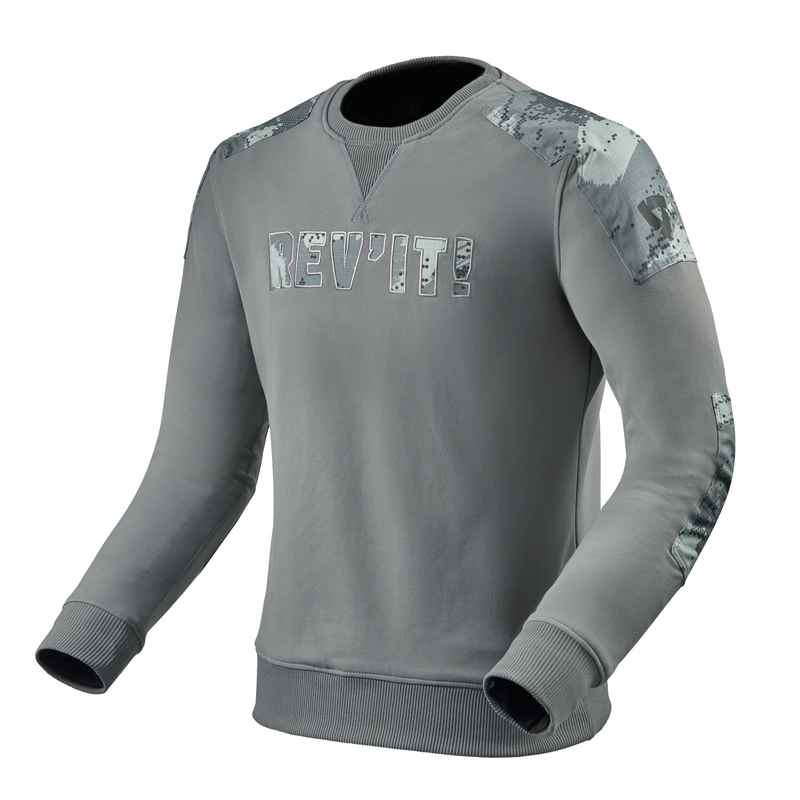 Revit Whitby grau Motorrad-Kapuzenpullover Ausverkauf