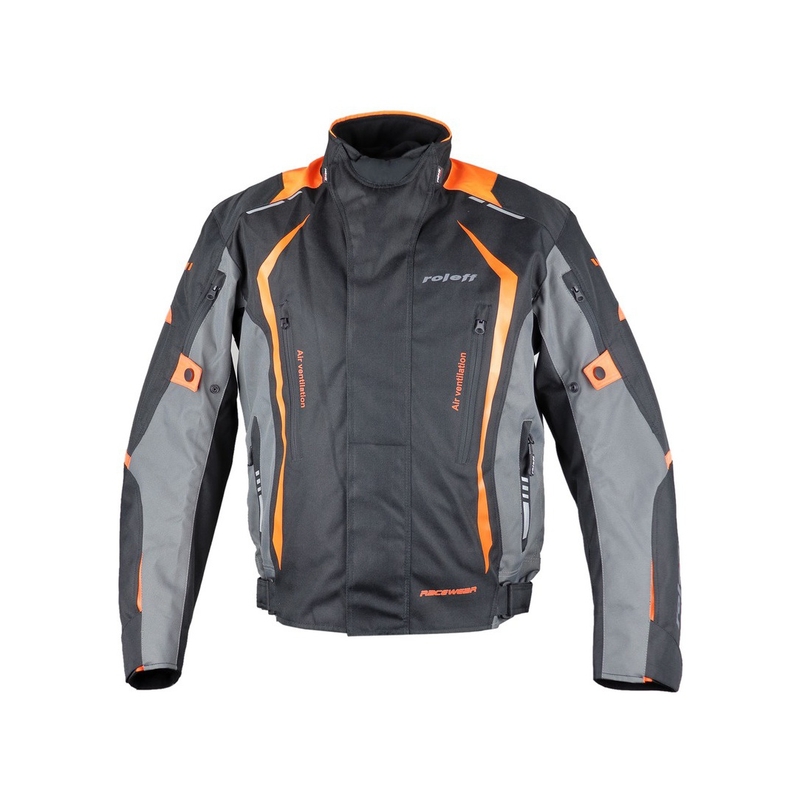 Roleff Olpe schwarz-grau-orange Motorradjacke