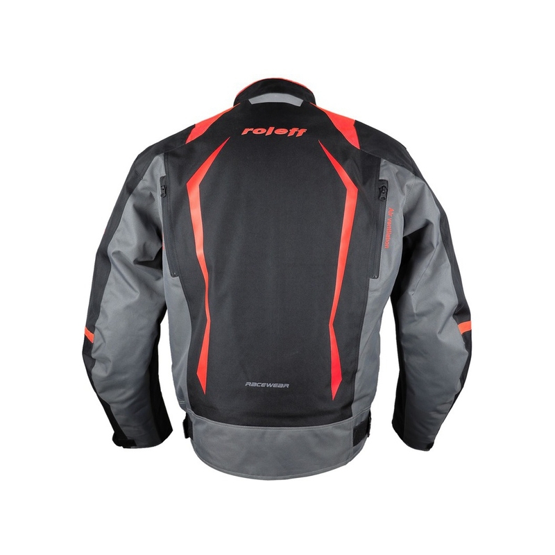 Roleff Olpe Schwarz-Grau-Rot Motorradjacke Ausverkauf
