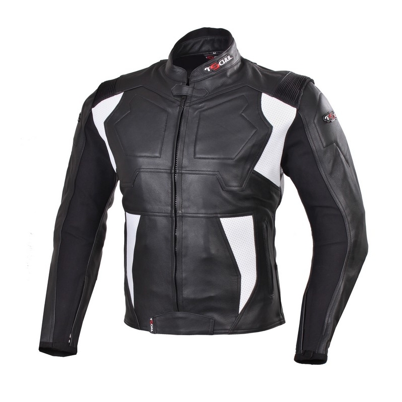 Motorradjacke Tschul 850 schwarz und weiß Ausverkauf