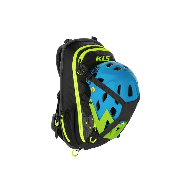 Radsport-Rucksack KELLYS Lane 10 l schwarz-fluo gelb Ausverkauf