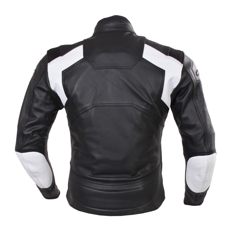 Motorradjacke Tschul 850 schwarz und weiß Ausverkauf
